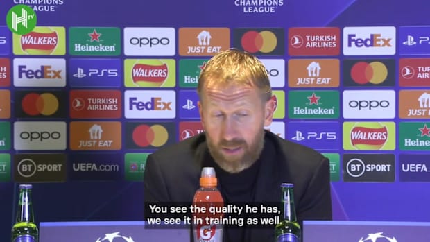 Graham Potter on Zakaria scoring on his Chelsea debut